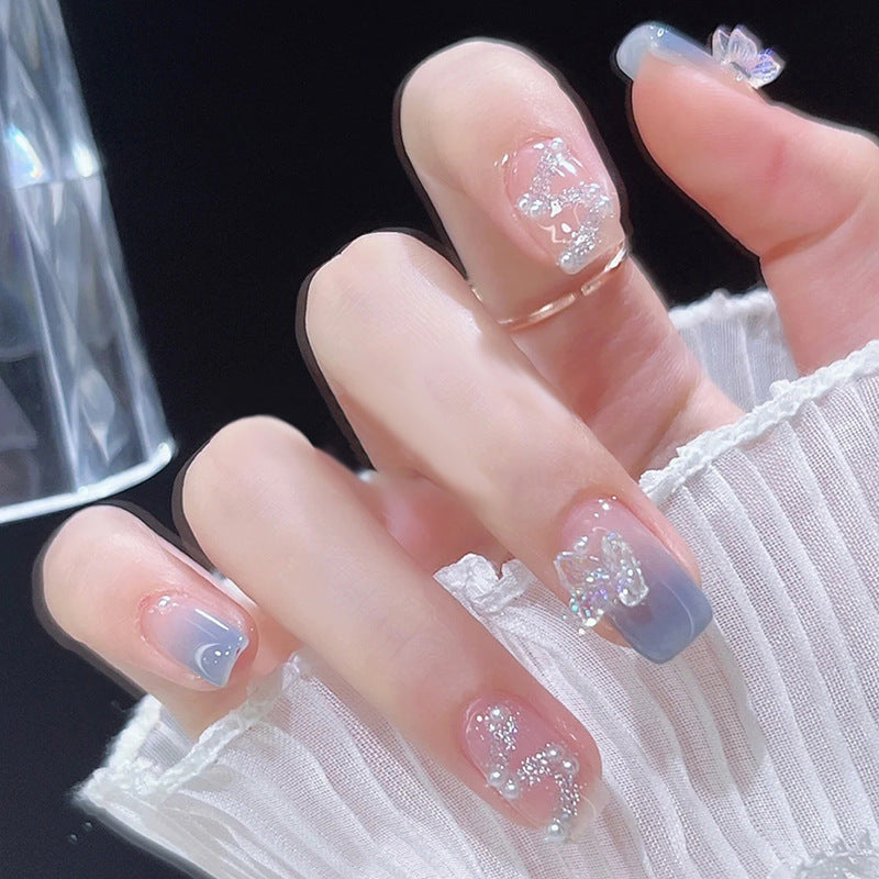 0404New Arrival | Press-on Nails | Nail Art | Fake Nails | Butterfly Style | Beauty Must-Have