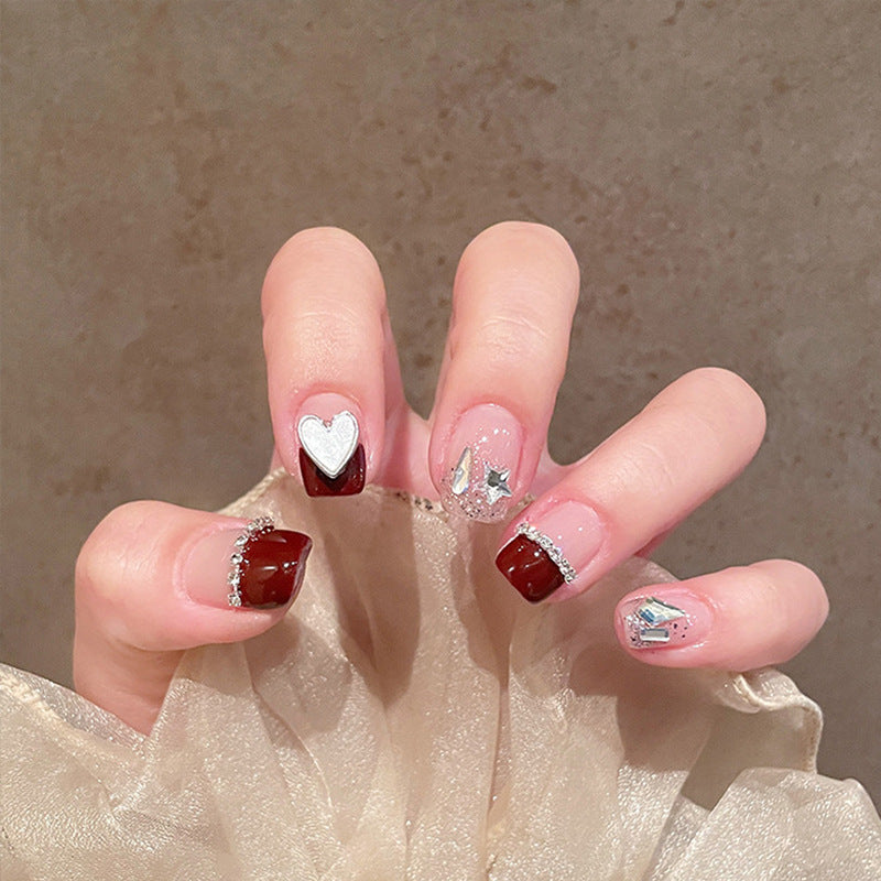 0331-New Arrival-Heart Style-Handmade Nails, Hot Styles, Press-on Nails